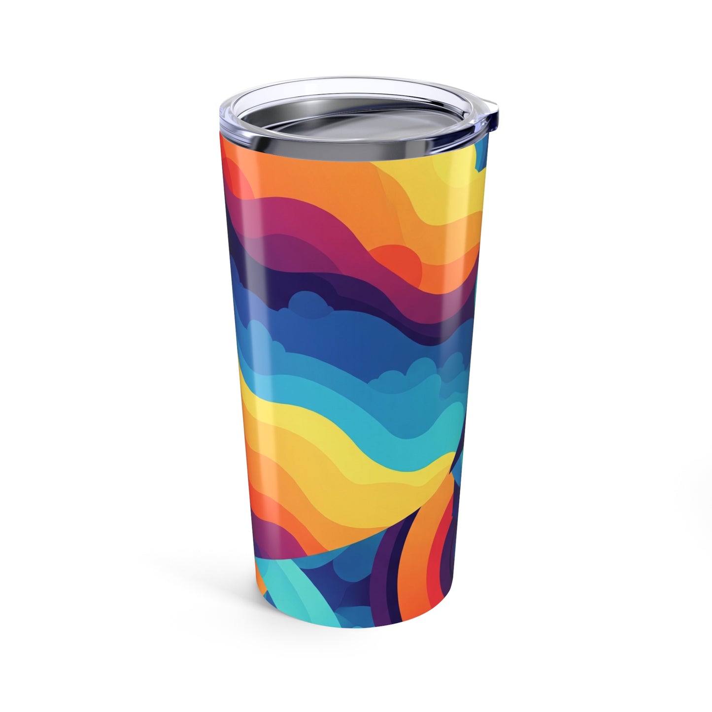 Double Wall Vacuum Insulated 20oz Stainless Steel Printed Tumbler For Hot And Cold Drinks Spill Resistant Travel