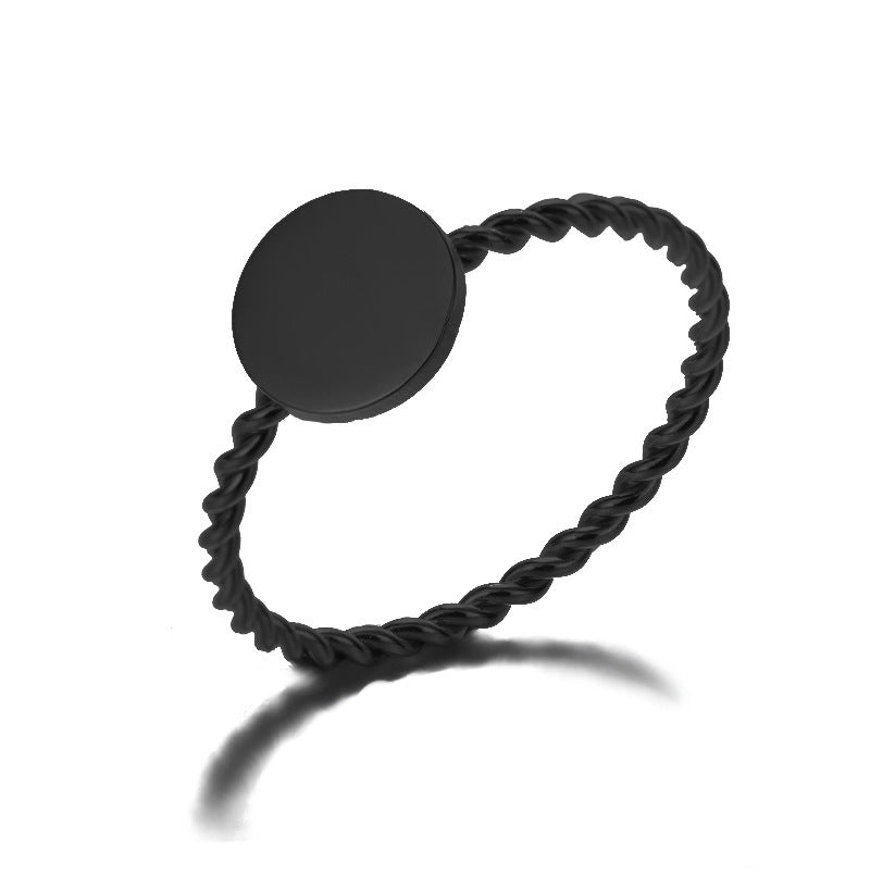 Couples Stainless Steel Rings Twisted Butterfly Cross Palm Circle Design Matching Band Set Electroplated Metal