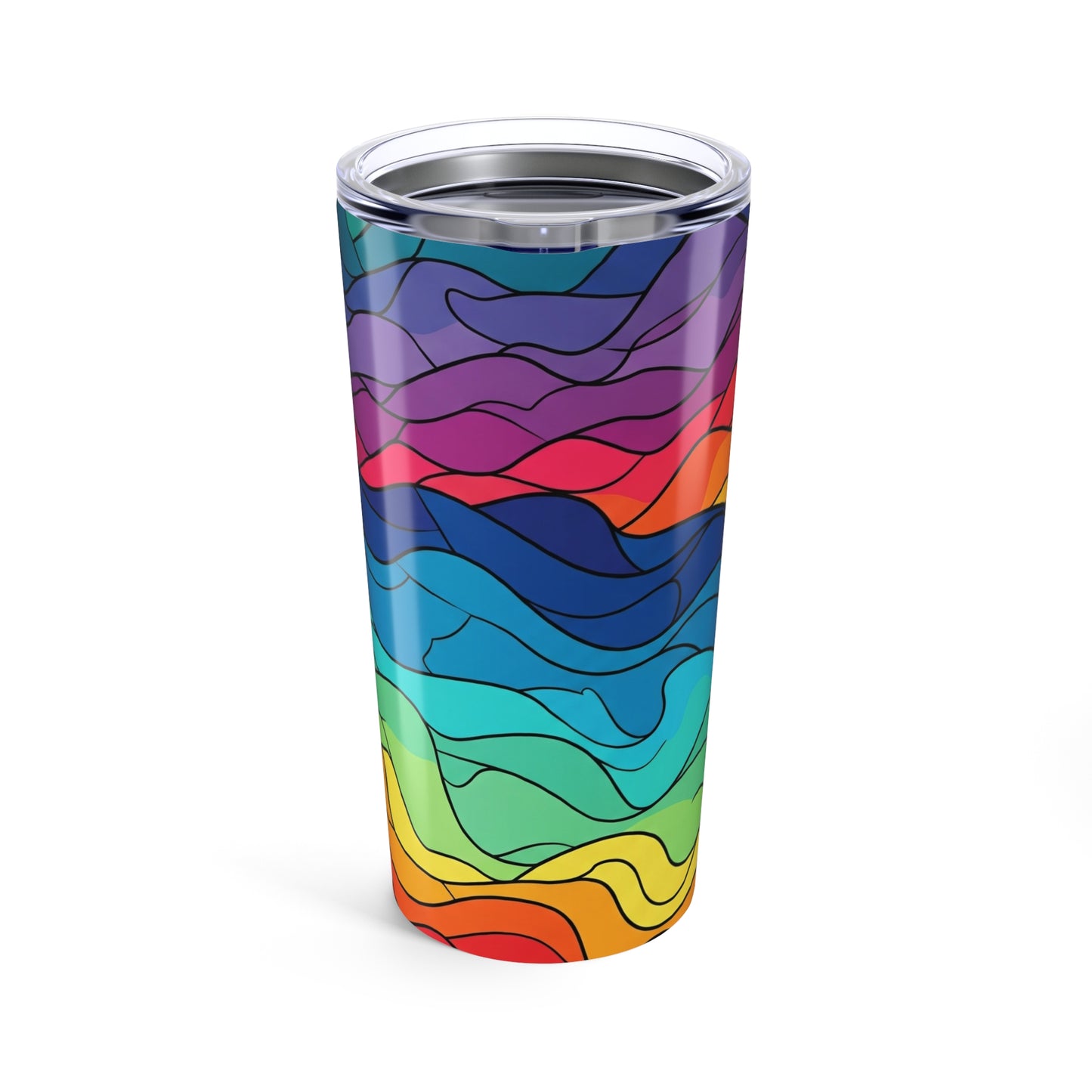 20oz Stainless Steel Tumbler With Double Wall Vacuum Insulation Spill Resistant Lid Printed Travel Mug For