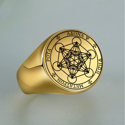Personalized Star Of David Stainless Steel Ring Unisex