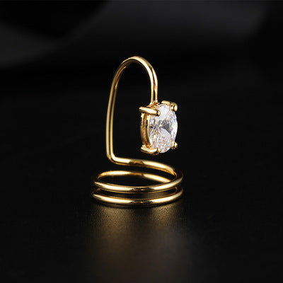 Women Fashion Alloy Nail Ring Heart Shaped Creative Design Silver And Gold Accessory For Unique Look Sparkles
