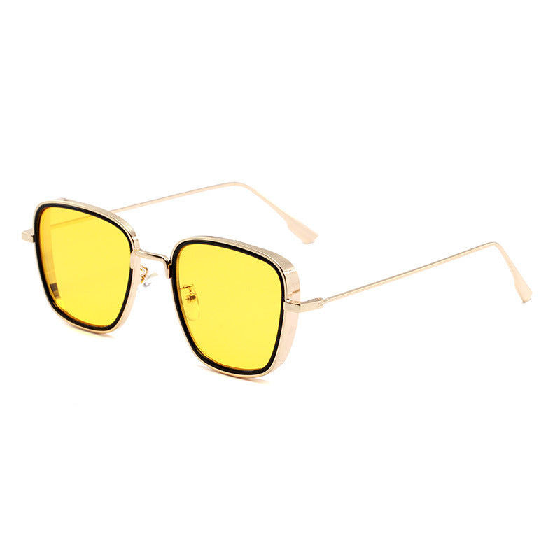 Womens Sunglasses Metal Frame Sun Glasses Resin Lens Eye Protection Chic Design Fashionable Eyewear UV Protection