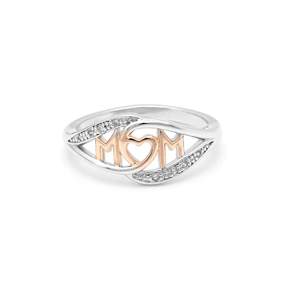 Personalized Letter Ring Electroplated Copper Initial Ring Unisex Gift Mothers European American Style Jewelry