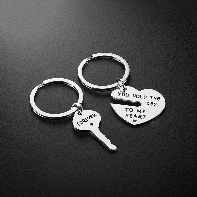 Heart Shaped Stainless Steel Keychain For Couples And Loved Ones Gift For Christmas Valentines Day For Friends