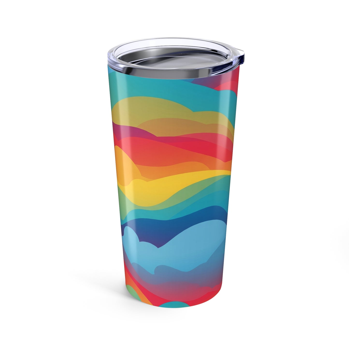 20oz Stainless Steel Tumbler With Double Wall Vacuum Insulation Spill Resistant Printed Travel Mug For Hot Cold