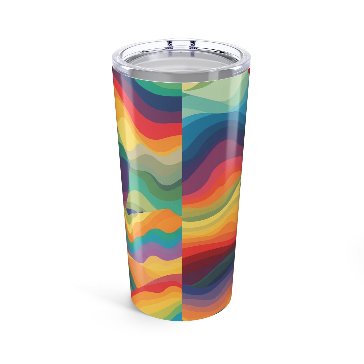20oz Stainless Steel Travel Mug With Double Wall Vacuum Insulation Leak Proof Lid Printed Design For Beverages