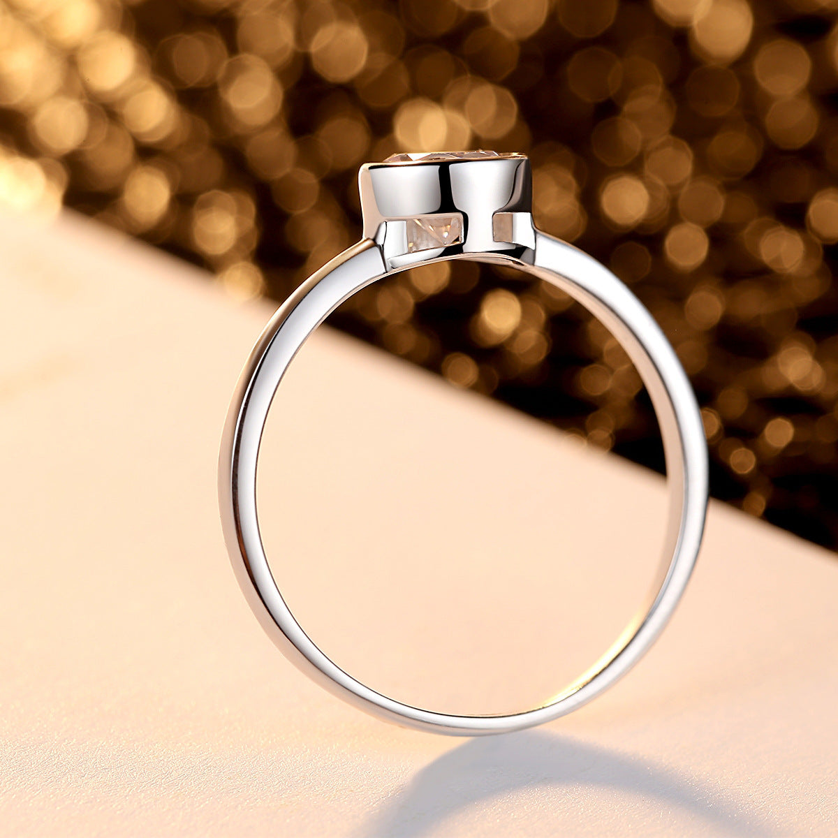 925 Sterling Silver Ring Geometric Zircon Stone Elegant Ring For Weddings Engagement Birthdays Gift Idea Today