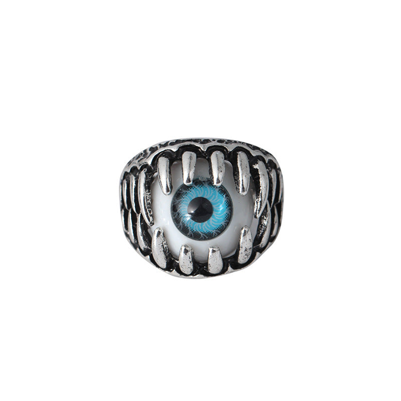 Devil Eye Ring With Distinct Design Fashion Statement Piece Eye Catching Ring Durable Everyday Wear Gift Great Gift Idea