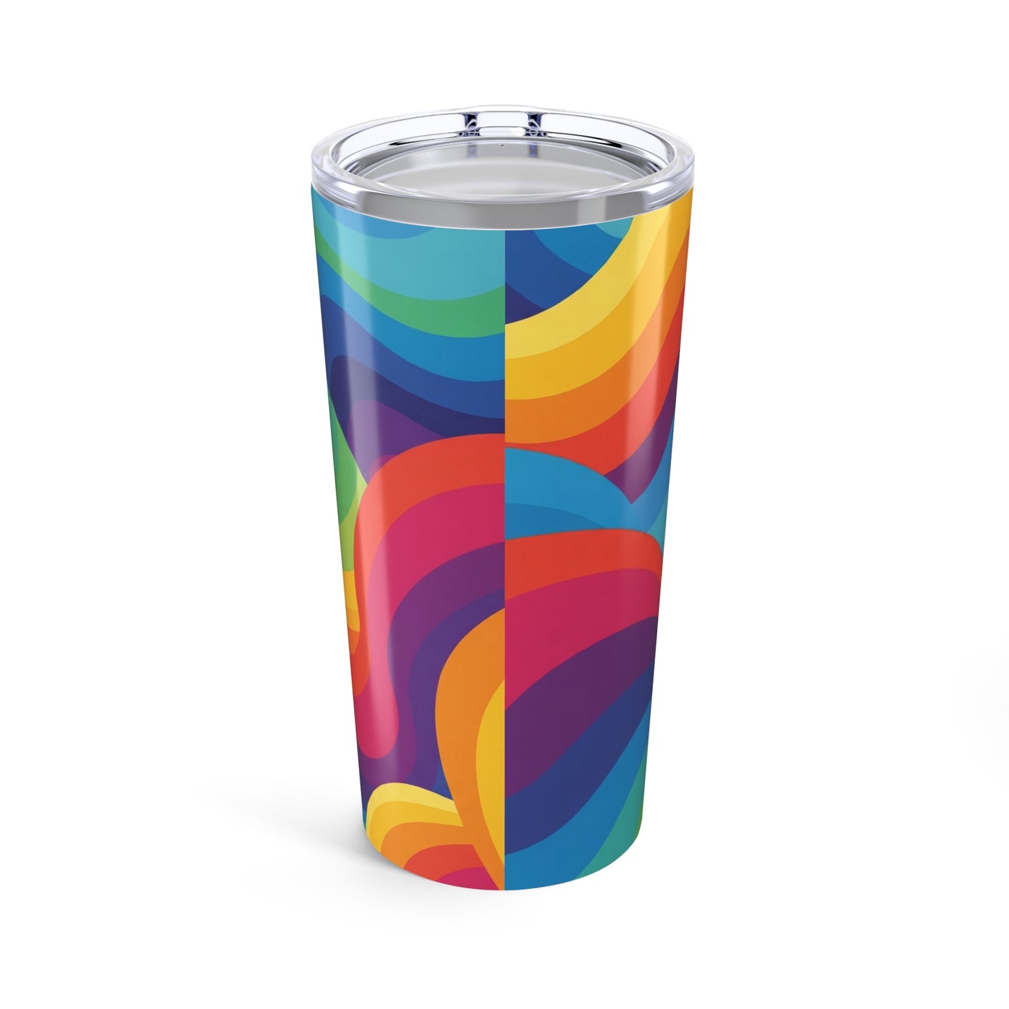 20oz Stainless Steel Tumbler With Printed Design Double Wall Vacuum Insulated Spill Resistant BPA Free Thermal