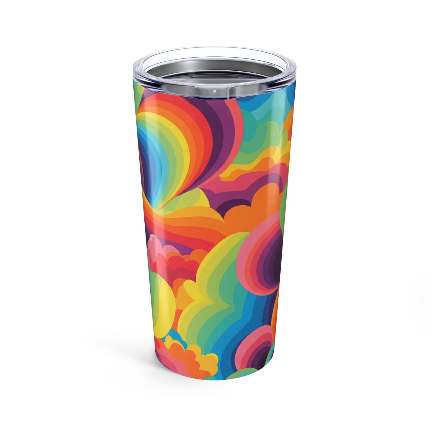 20oz Stainless Steel Tumbler With Double Wall Vacuum Insulation Spill Resistant And Printed Design For Daily Use