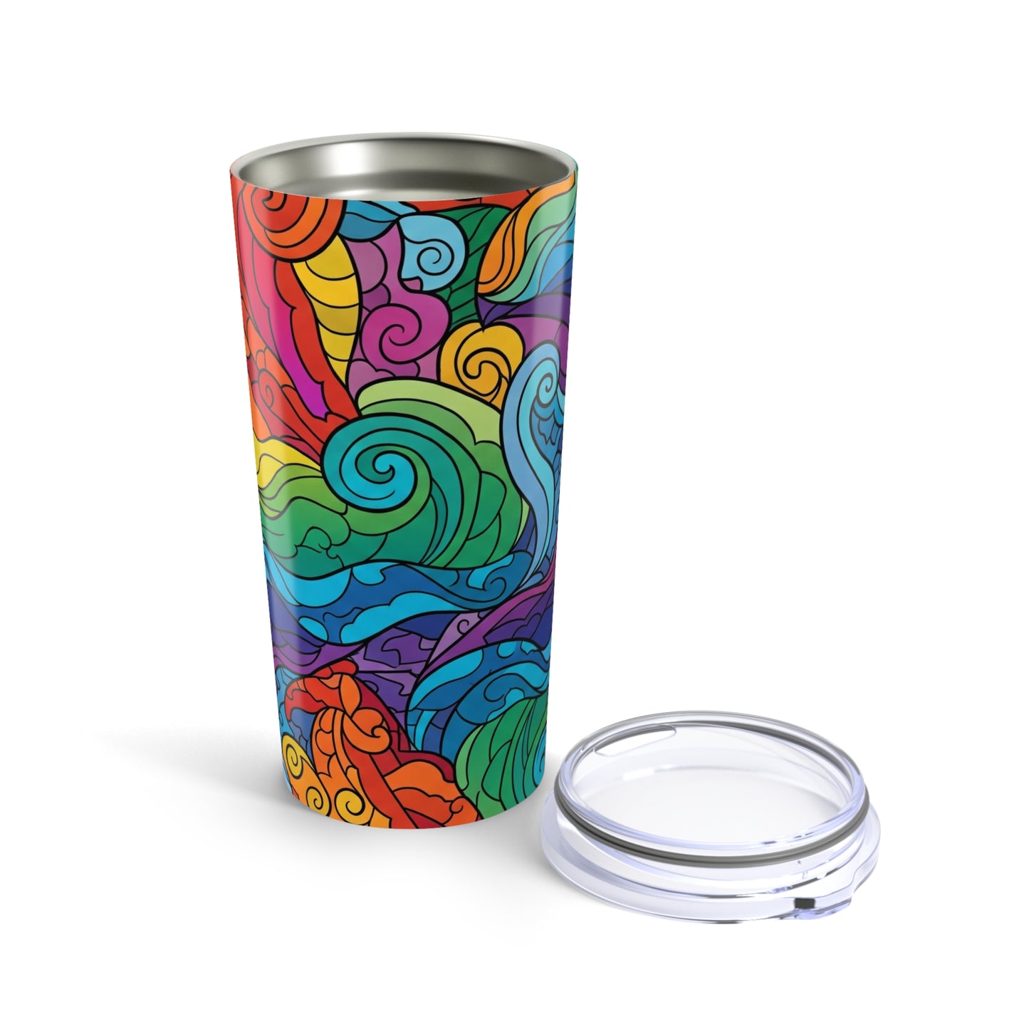 20 Ounce Stainless Steel Tumbler With Double Wall Vacuum Insulation For Hot Or Cold Beverages Travel Mug