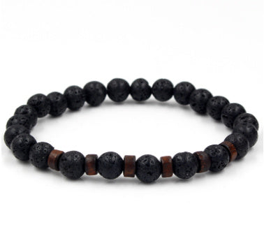 Vintage Volcanic Stone Beaded Bracelet Durable And Stylish For Daily Wear And Occasions For Everyday Style Use
