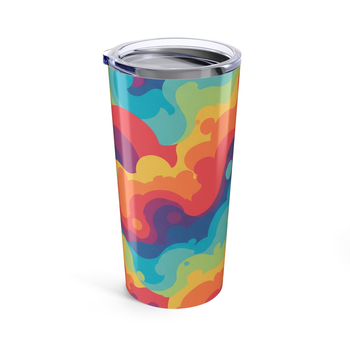 20oz Stainless Steel Tumbler With Double Wall Vacuum Insulation Spill Resistant BPA Free Printed For Hot And Cold