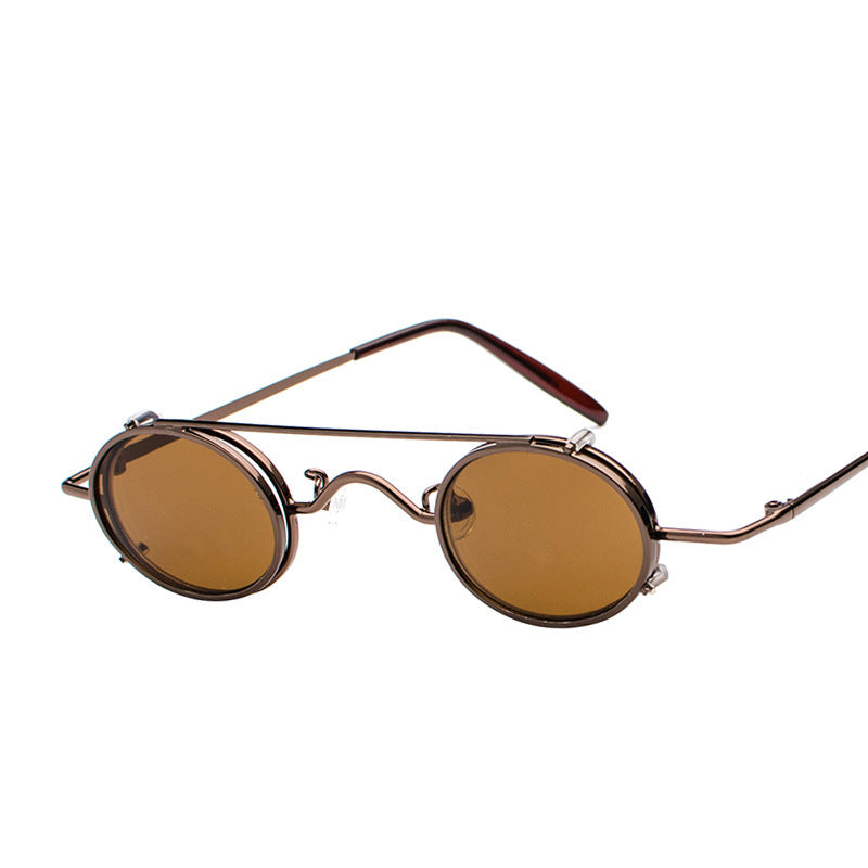Vintage Sunglasses with Metal Frame Lightweight Removable Design 99 Percent Visible Light Perspective UV400 UV