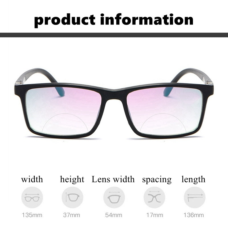 Reading Glasses With Double Lens Anti Blue Light Filter Clear Vision Readers For Eye Strain Relief Lightweight