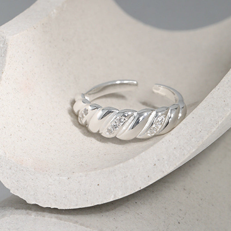 Womens Geometric Statement Rings Adjustable Opening Thai Silver Vintage Retro Knuckle Ring Individually Packed