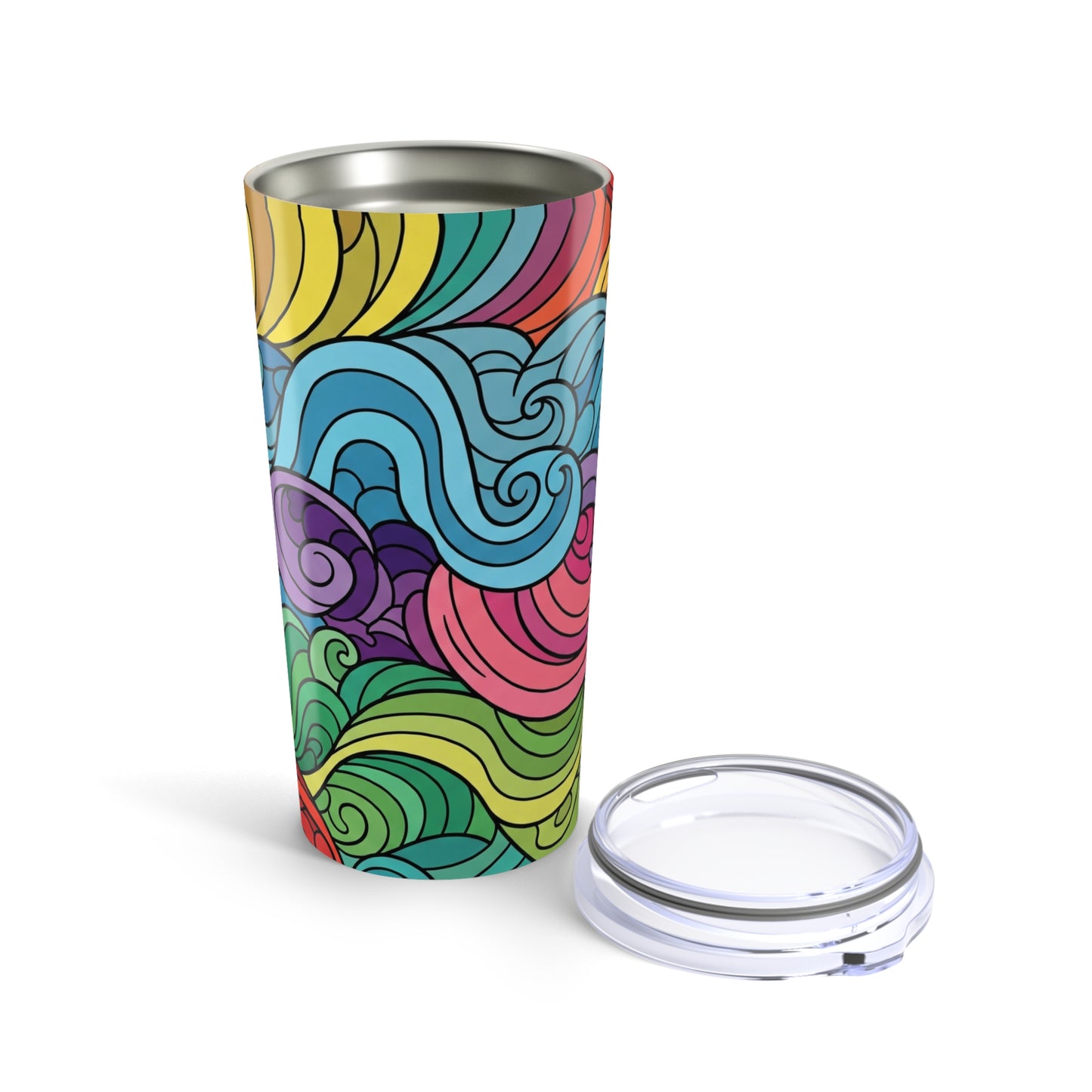 20 Ounce Stainless Steel Tumbler With Double Wall Vacuum Insulation Leak Proof Durable Travel Mug For Hot Or Cold