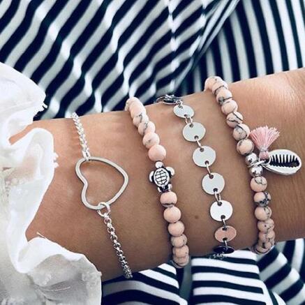 Womens Bracelet Sets Alloy Anklet Star Moon Design Romantic Jewelry For Women Girls Charm Fashion Elegant Cute