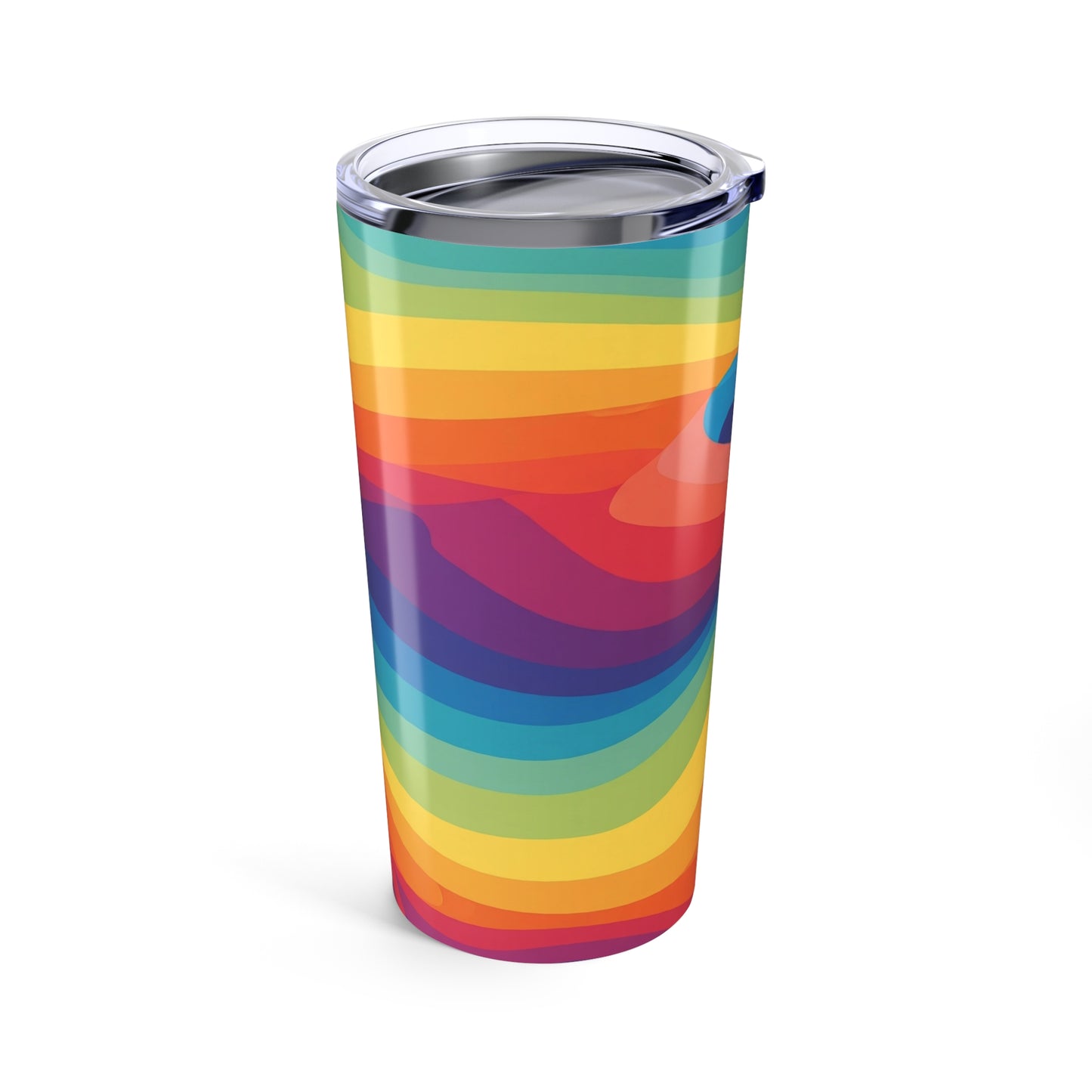 Brightly Printed 20 Ounce Metal Tumbler With Double Wall Vacuum Insulation For Hot Or Cold Drinks Spill Resistant