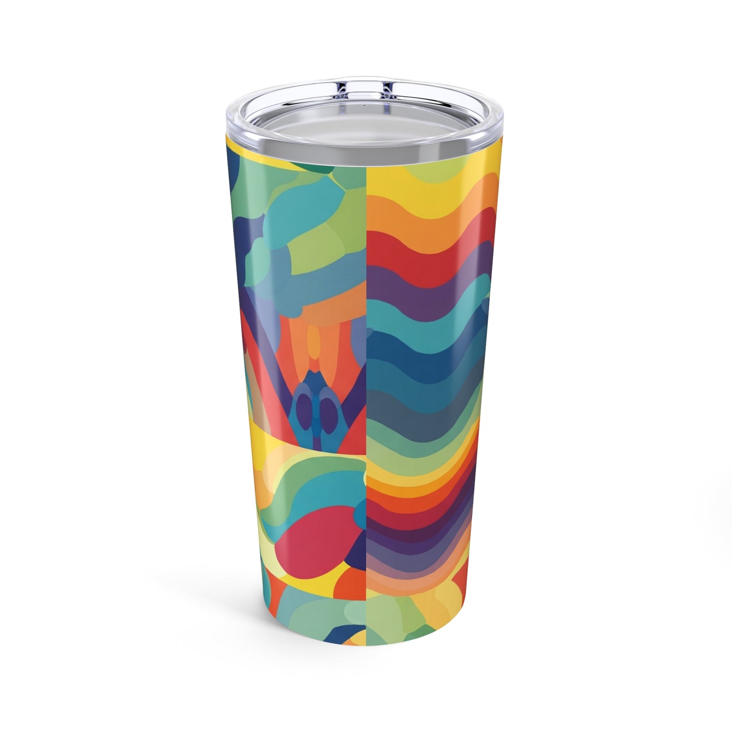 20oz Stainless Steel Tumbler With Printed Artwork Double Wall Vacuum Insulated Spill Resistant Travel Mug Hot Cold