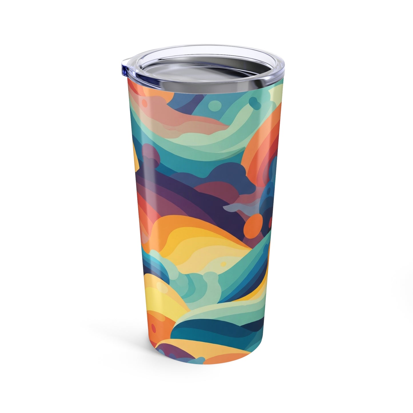20oz Stainless Steel Printed Tumbler With Double Wall Vacuum Insulated Leak Proof Design For Hot And Cold Beverages