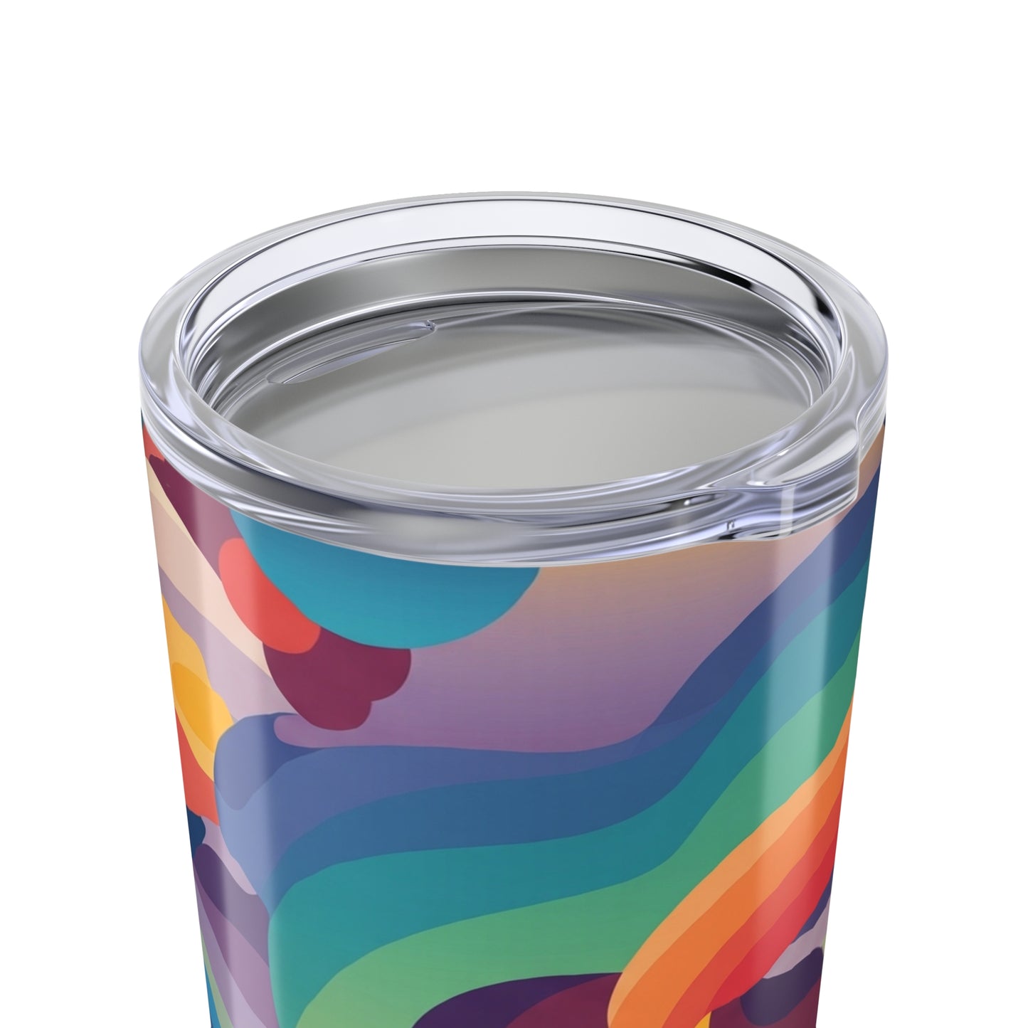 20oz Stainless Steel Tumbler With Printed Design Double Wall Vacuum Insulated Spill Resistant Coffee Cup Lids
