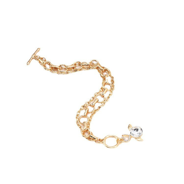 Bohemian Beaded Bracelet With Rhinestones Angel Pendant Charms Unisex Multi Layer Chain Jewelry For Daily Wear