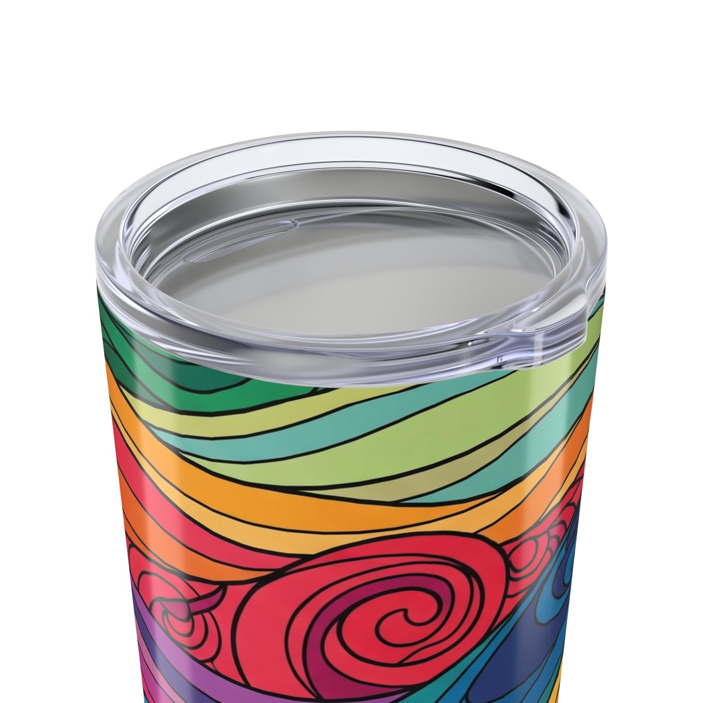 20 Oz Stainless Steel Tumbler With Double Wall Vacuum Insulation Spill Resistant Durable Printed For Travel And