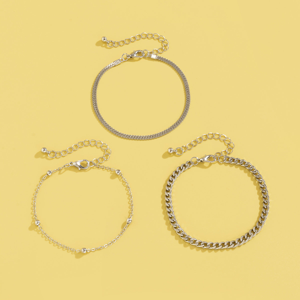 Womens Copper Bracelets Set Layered Geometric Snake Bone Chain Bracelets Electroplated Finish Jewelry Gift Bead