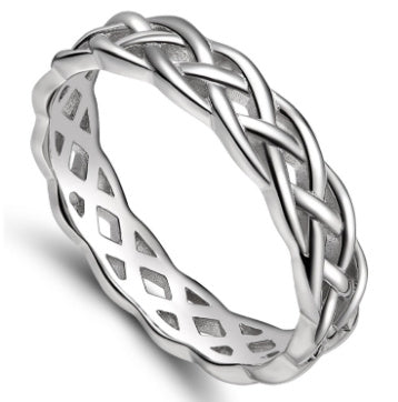 Sterling Silver Round Ring 4mm Unisex Wedding Band 925 Silver European American Gift Packaged Gift Box Special