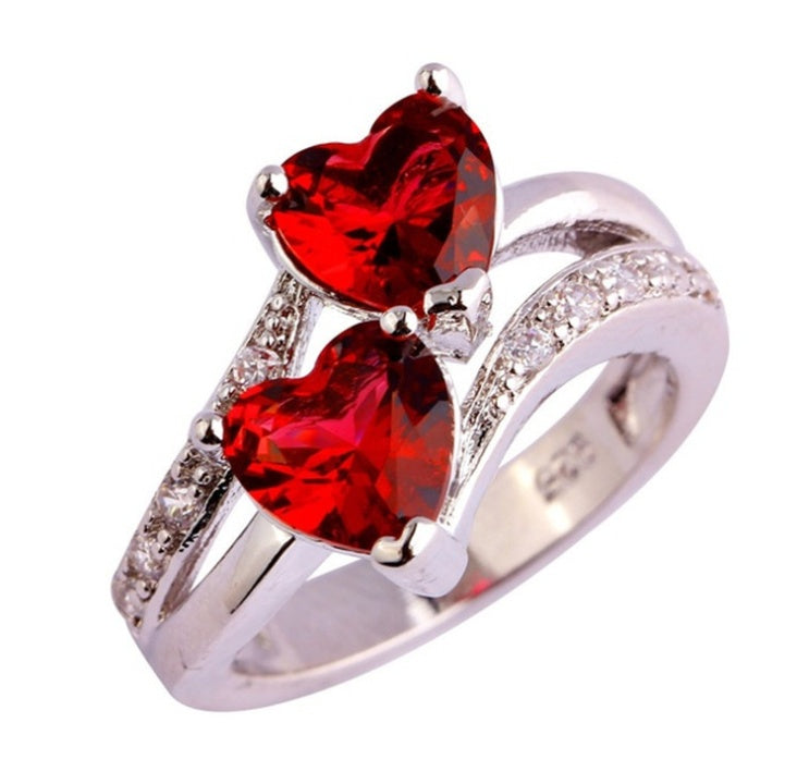 Heart Cut Gemstone Silver Ring Elegant Dazzling Design For Everyday Wear And Special Occasions With Timeless Sparkle