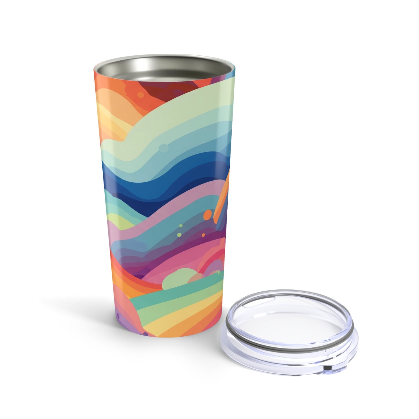 20oz Stainless Steel Tumbler With Double Wall Vacuum Insulation For Hot Or Cold Beverages Spill Proof Travel Cup