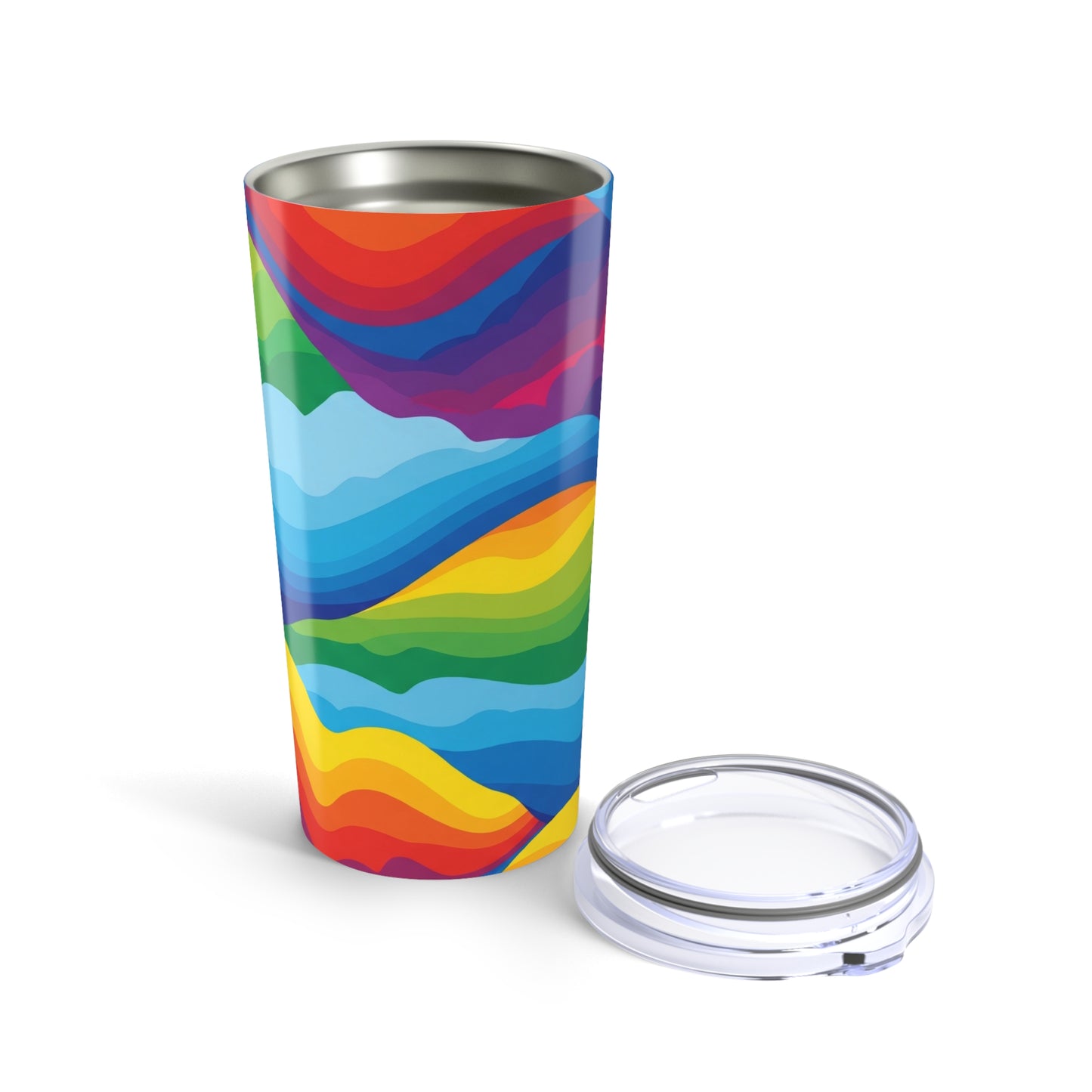 20oz Double Wall Insulated Tumbler With Spill Resistant Design For Hot And Cold Beverages And Unique Printed