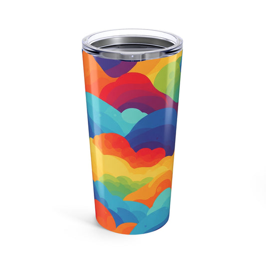 20 Oz Stainless Steel Travel Mug With Printed Artwork Vacuum Insulated Spill Resistant Thermal Beverage Container