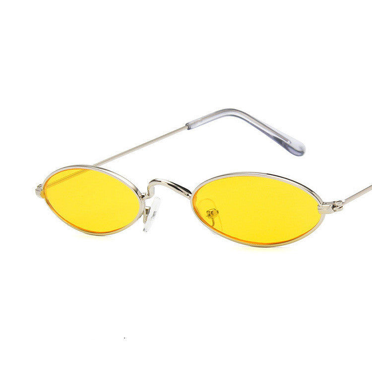 Oval Sunglasses Retro Metal Frame Eyewear For Women And Men Resin Lens Fashion Shades New Design Sun Glasses