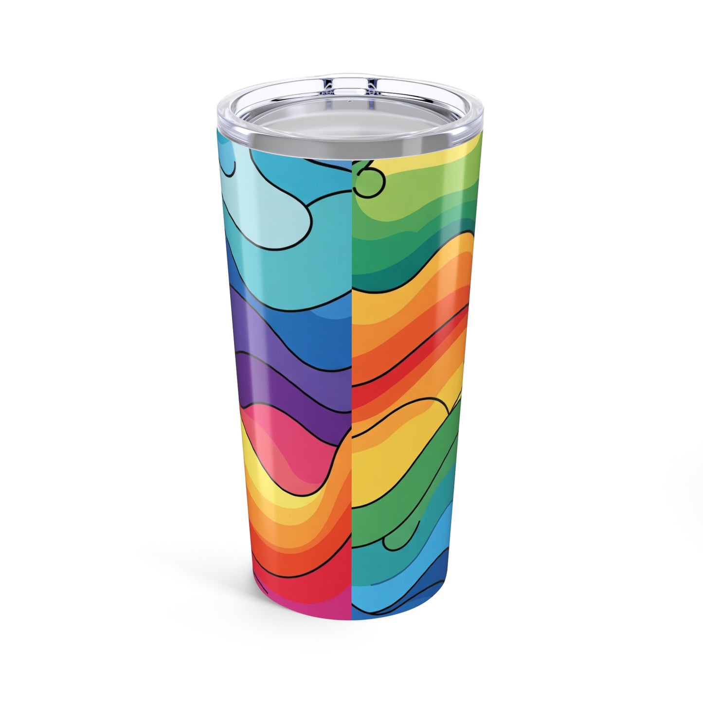 20oz Stainless Steel Tumbler With Double Wall Vacuum Insulation Spill Resistant Printed Coffee Cup And Secure Lid