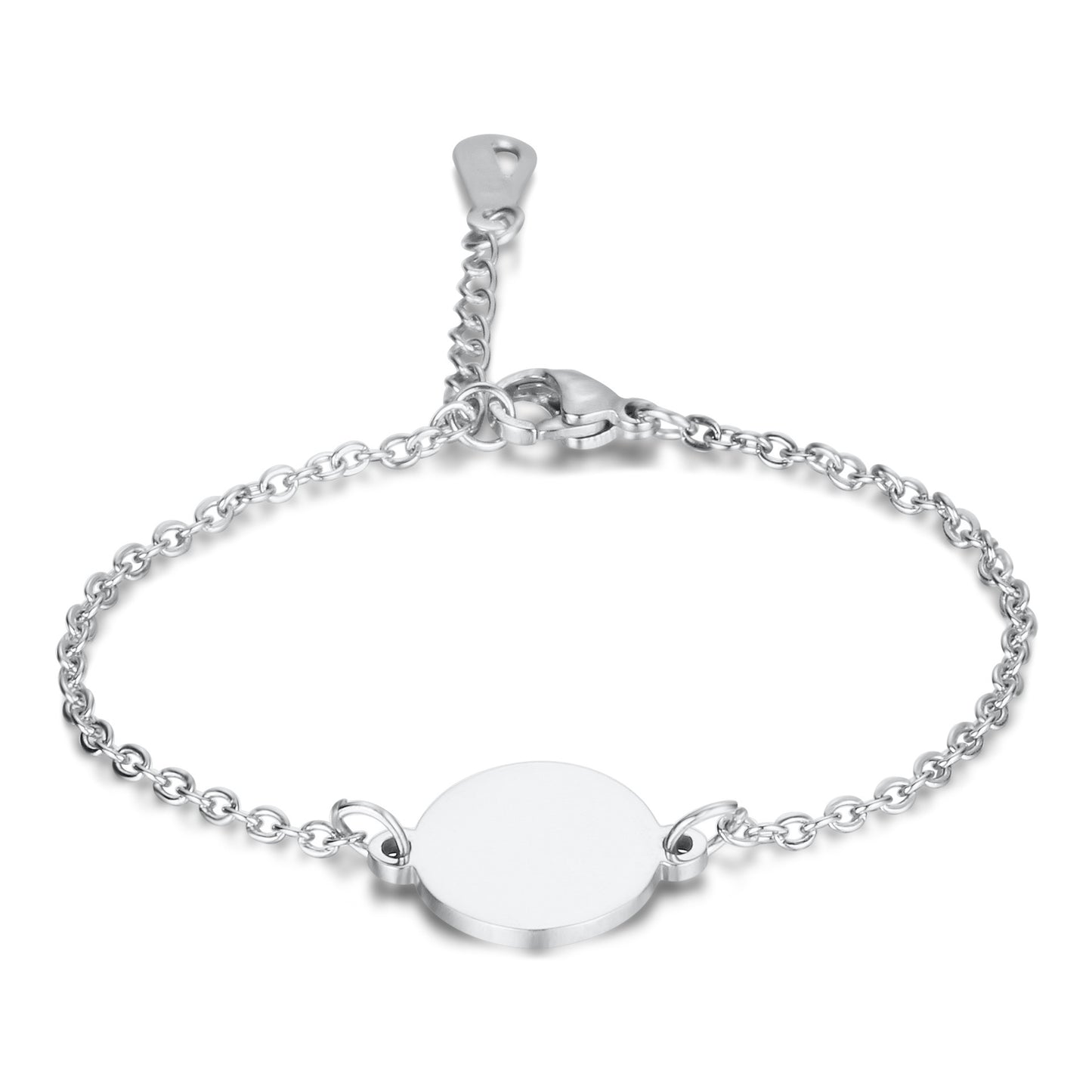 Stainless Steel Bracelet with Round Element Design for Women