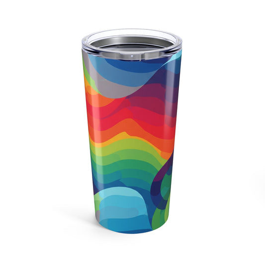 Twenty Ounce Stainless Steel Tumbler With Double Wall Vacuum Insulation Spill Resistant For Hot And Cold Beverages