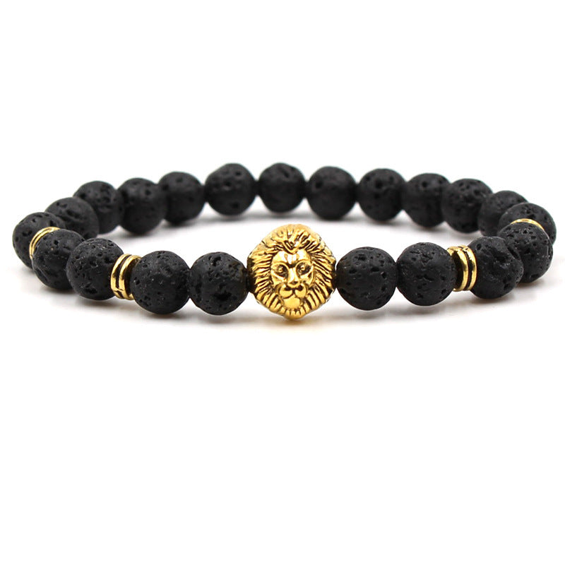 Unisex Natural Geometric Lion Bracelet For Men And Women Packaged Style Natural Type Bracelet Geometric Health