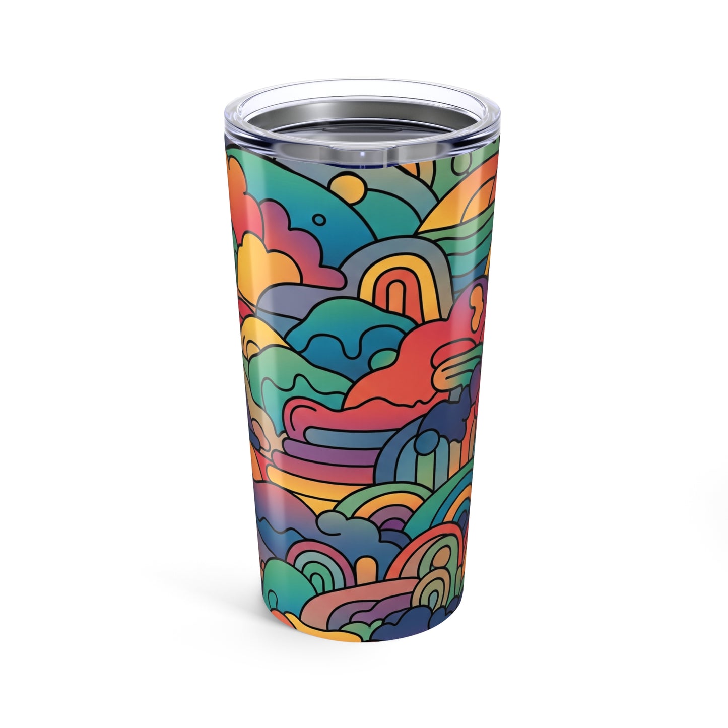 20oz Stainless Steel Tumbler With Double Wall Vacuum Insulation Travel Mug Spill Resistant For Hot Or Cold Drinks