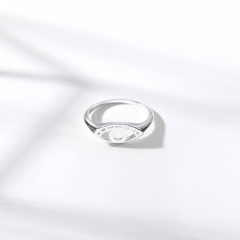 Geometric Hollow Copper Ring For Women Simple Band Fashion Jewelry Size 7 Gold Silver Rose In Copper Rose Gold