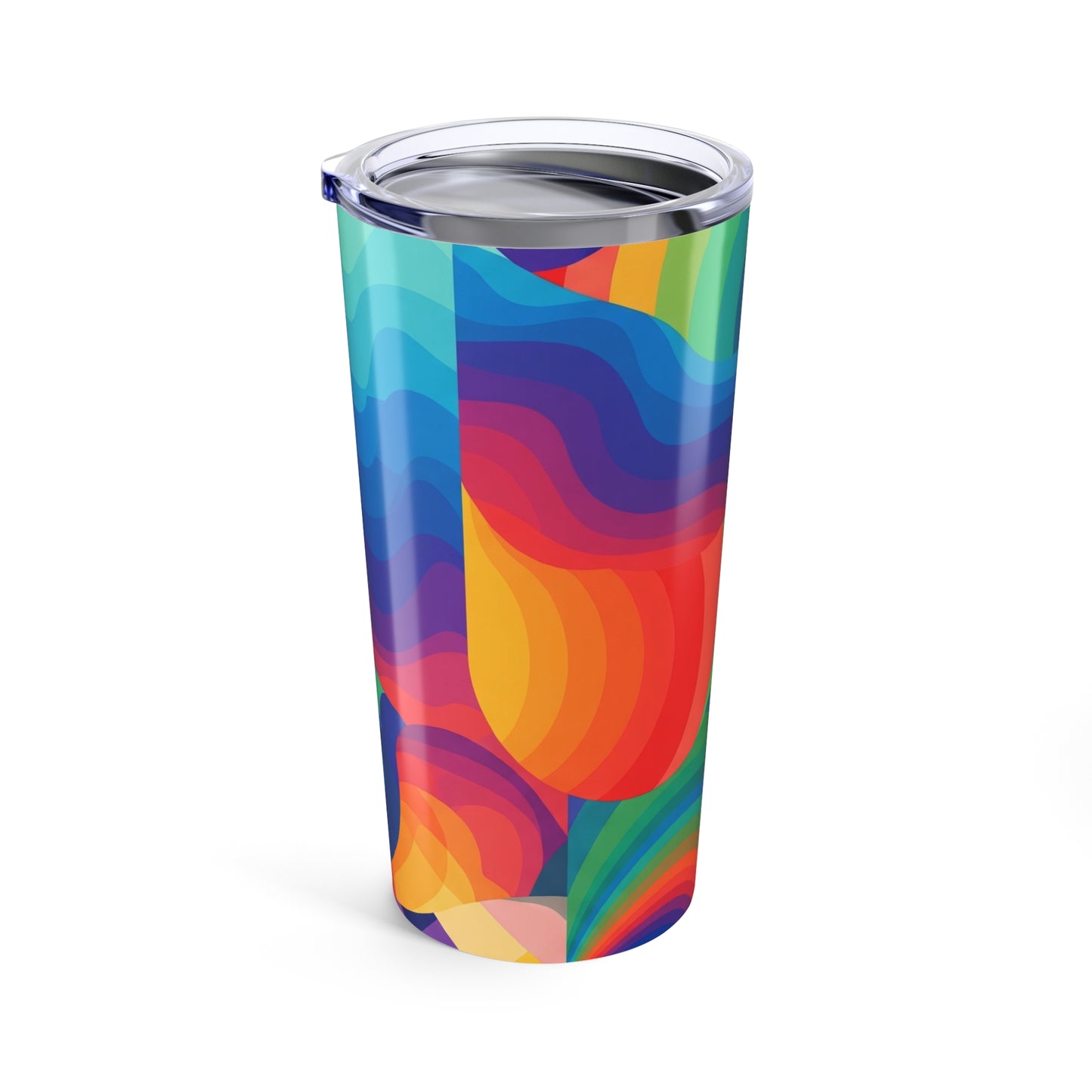 20 Oz Stainless Steel Tumbler With Double Wall Vacuum Insulation Leak Proof Printed Design Travel Mug Dishwasher