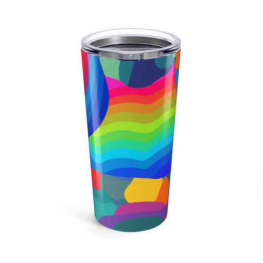20 Oz Stainless Steel Tumbler With Double Wall Vacuum Insulation Spill Resistant Travel Mug For Hot And Cold