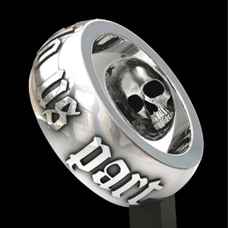 Mens Skull Ring Womens Skull Ring Alloy Electroplated Fashion Jewelry Skull Design Ring For Men For Women Ring