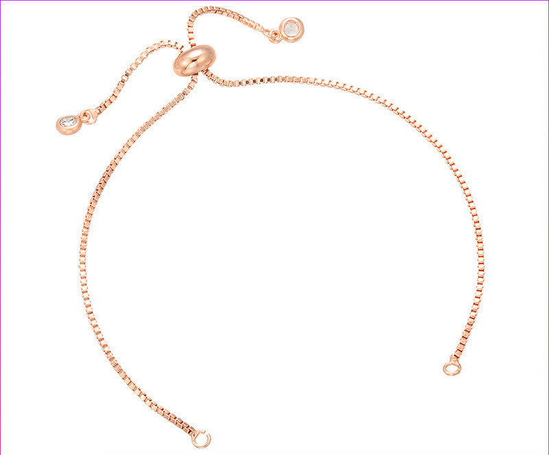 Brass Adjustable Chain 240mm Long Copper Color For Necklace And Bracelet Making Durable Brass Look For You Now