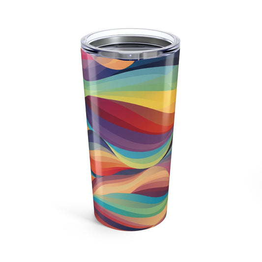 20oz Stainless Steel Art Printed Tumbler With Double Wall Vacuum Insulation Leak Proof Lid For Hot And Cold