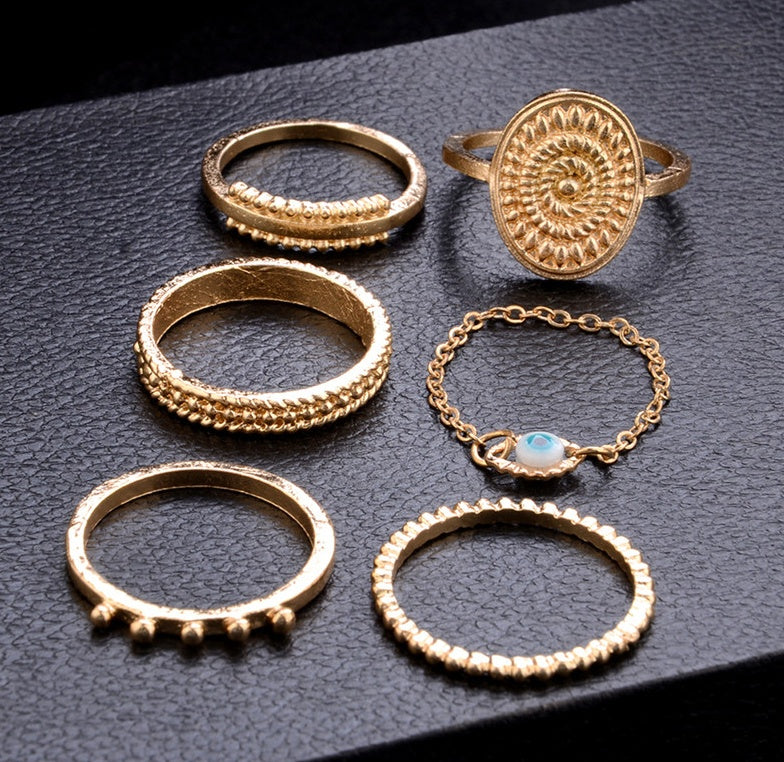 Alloy Ring Set Trendy Joint Rings For Women And Girls Fashion Jewelry Everyday Wear Knuckle Rings Elegant Chic