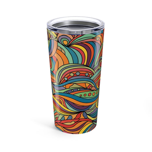 20oz Stainless Steel Tumbler With Double Wall Vacuum Insulation Spill Resistant Thermal Mug For Hot And Cold