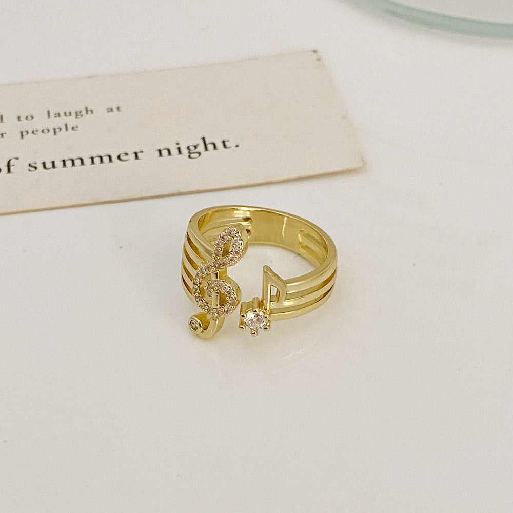 Open Geometric Copper Ring For Women Fashion Gift For Her