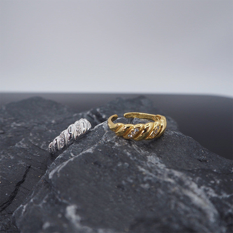 Womens Geometric Statement Rings Adjustable Opening Thai Silver Vintage Retro Knuckle Ring Individually Packed